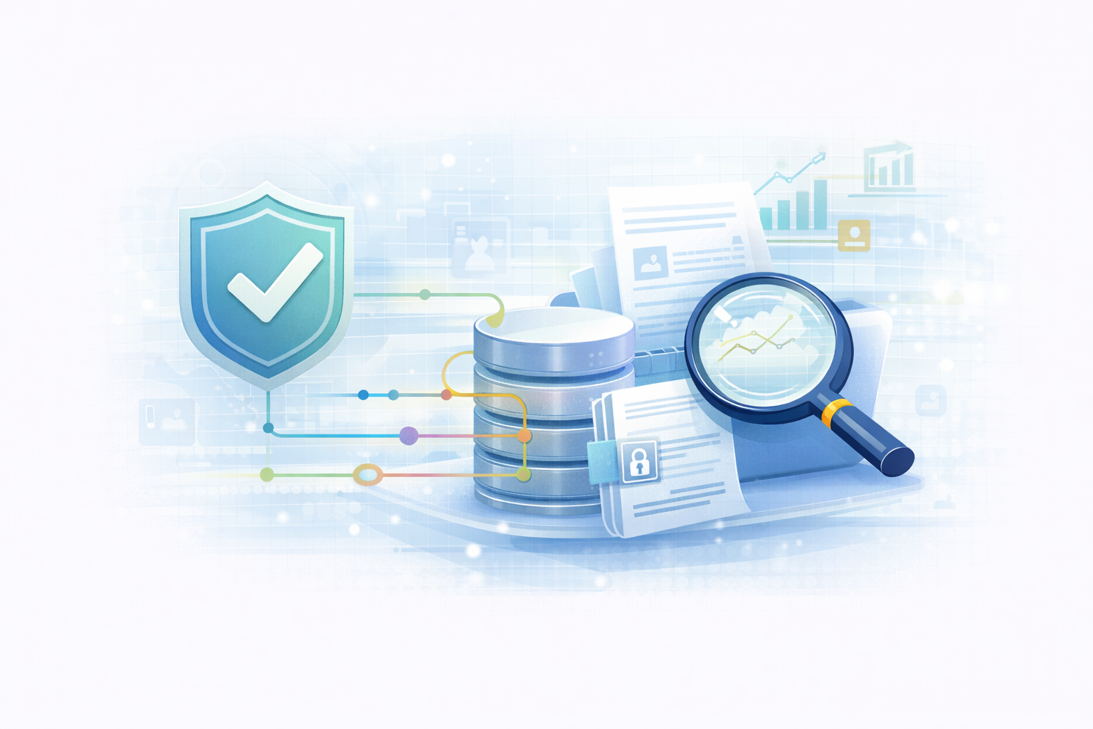 Diligência técnica e análise de governança de dados.